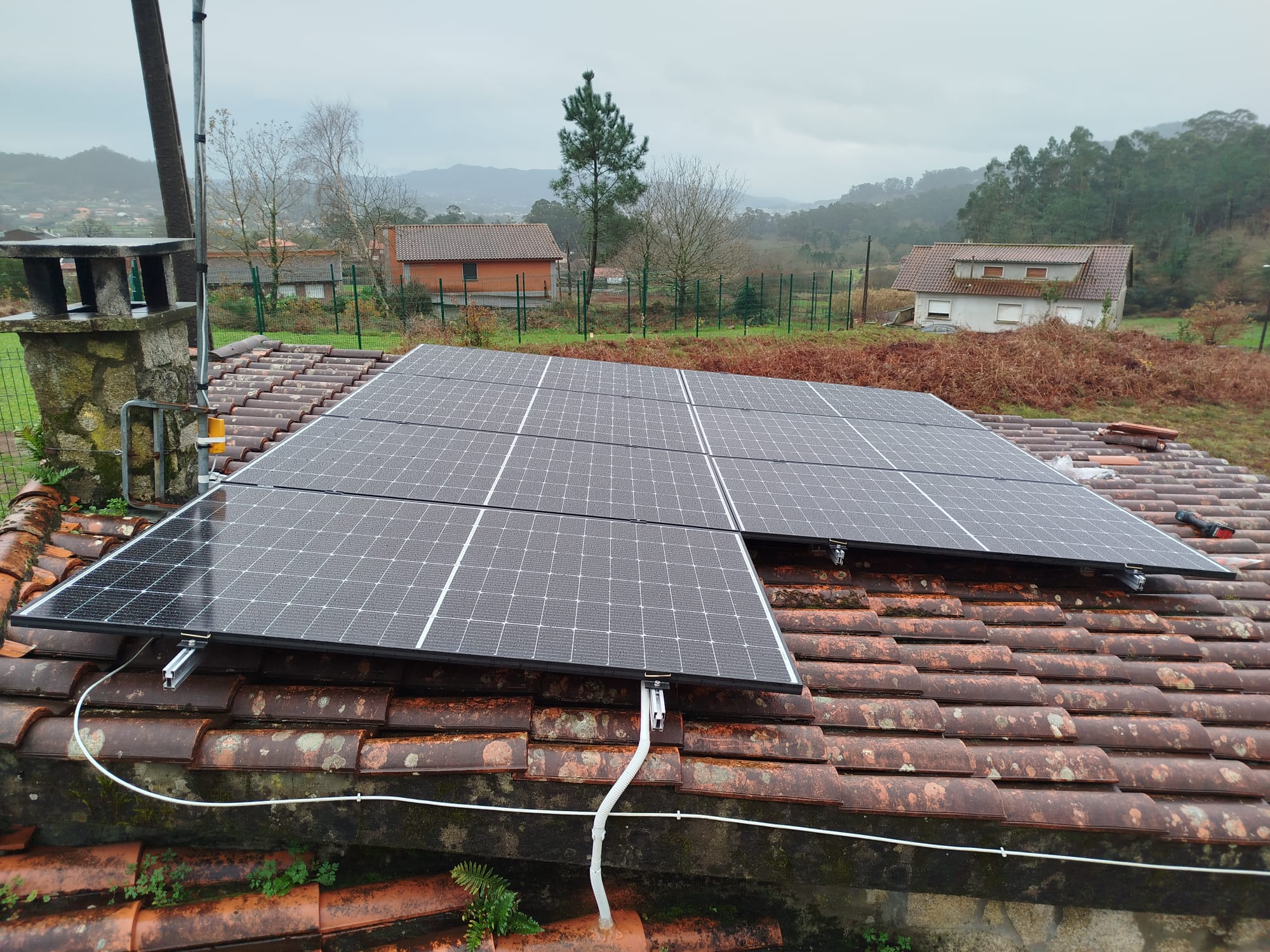 Instalación 7 paneles solares 3K en Pontevedra