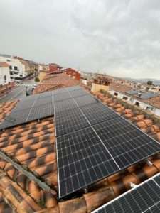 Instalación solar en la localidad de Granada