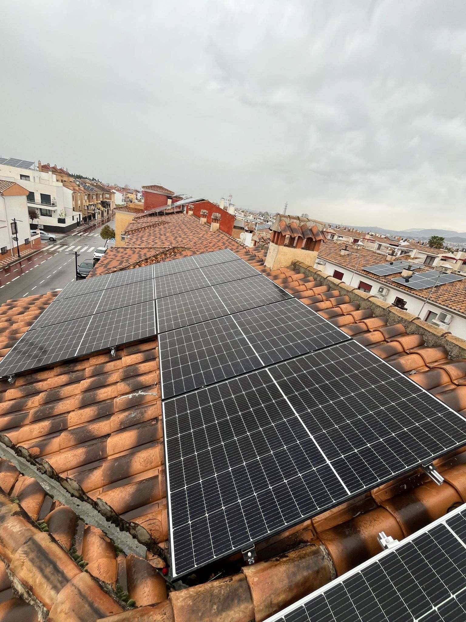 Instalación solar en la localidad de Granada