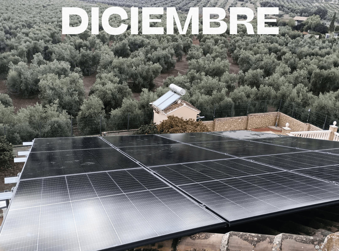 En diciembre seguimos instalando placas solares y generando energía limpia