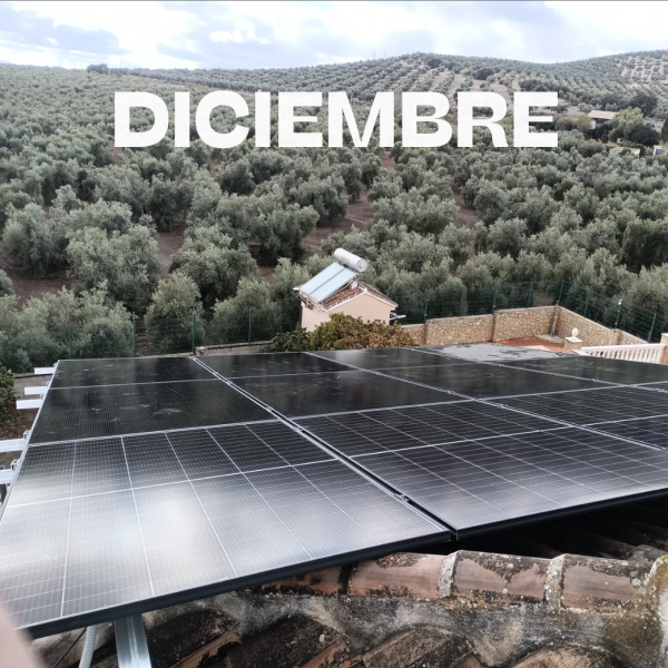 Instalaciones placas solares en Diciembre