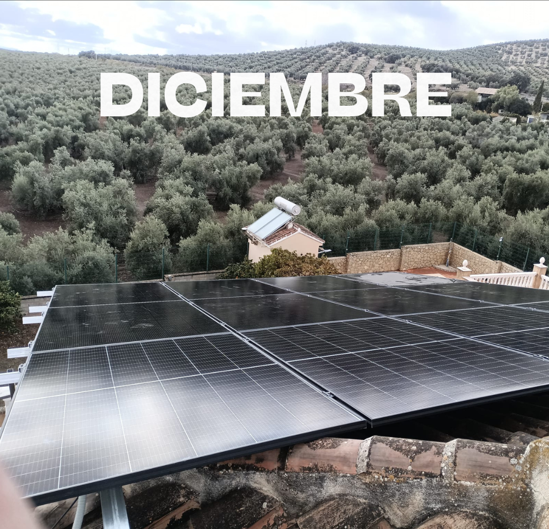 Instalaciones placas solares en Diciembre