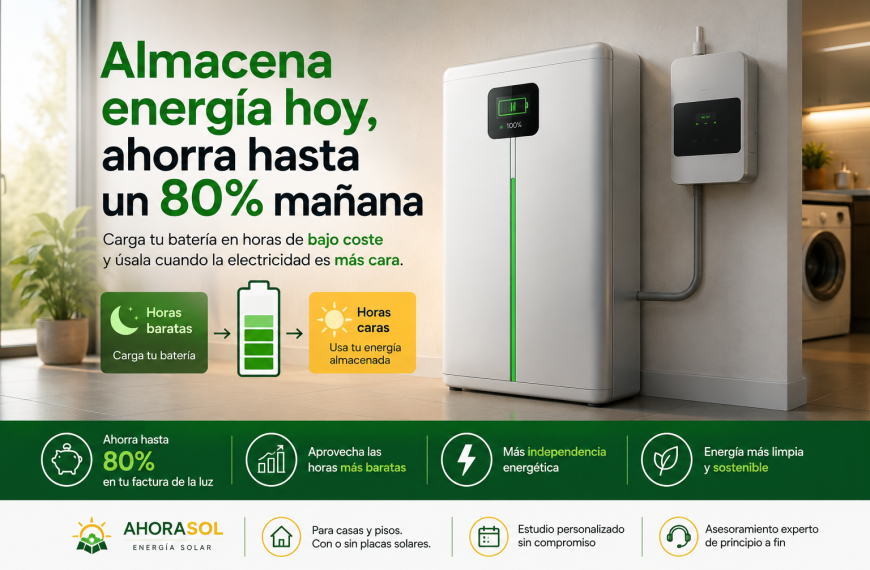 Baterías para ahorrar hasta un 80% en la factura de la luz: almacena energía cuando es más barata y úsala en las horas más caras