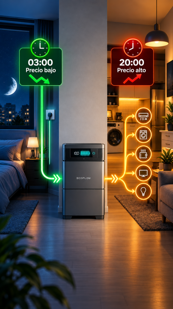 ¿Merece la pena instalar una batería sin placas solares? Cómo ahorrar comprando electricidad en las horas más baratas